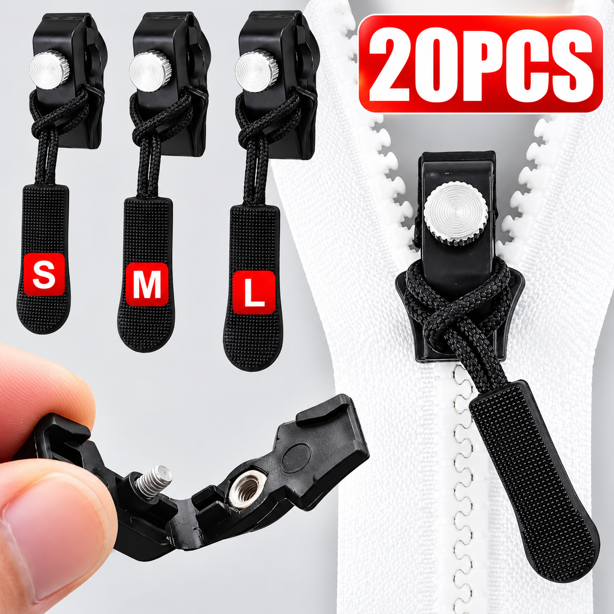 Universal Instant Zipper Repair Kit 20Pcs