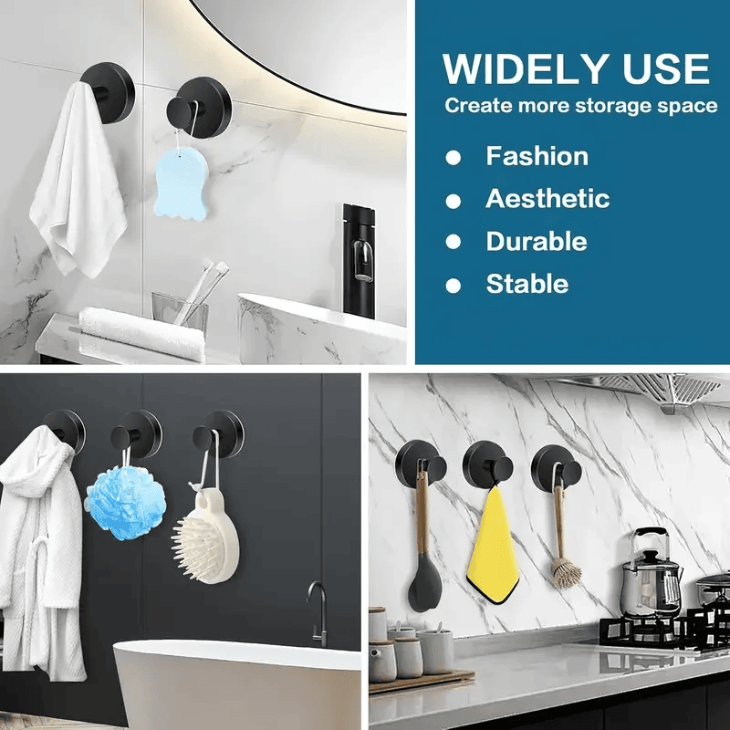 Premium Vacuum Suction Hooks - 4pcs