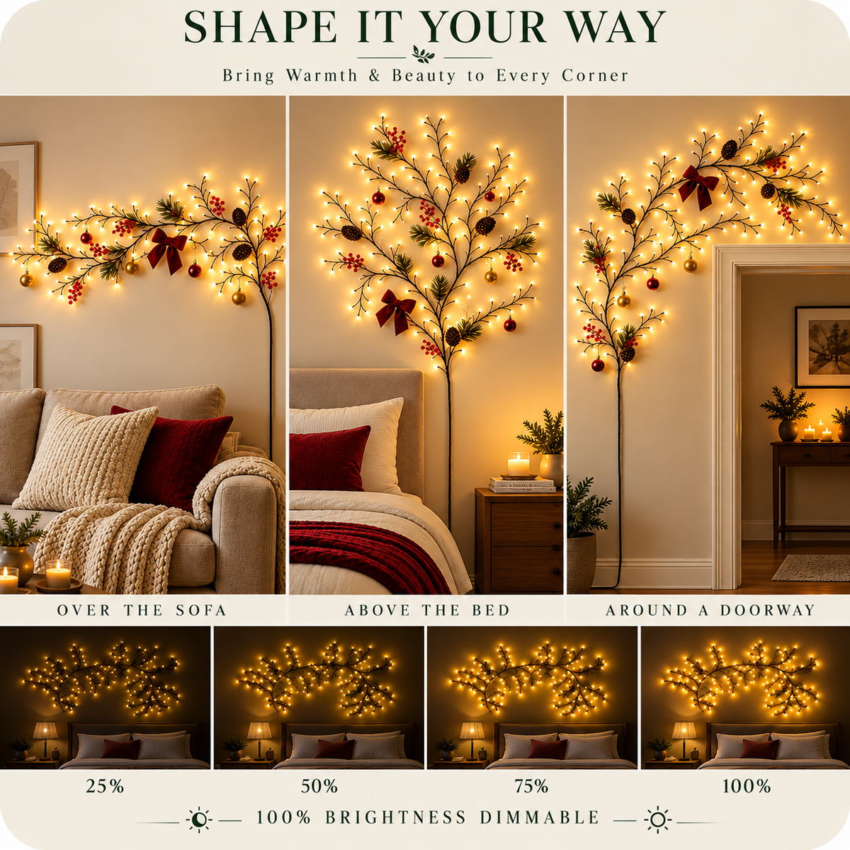 LED Willow Vine Light