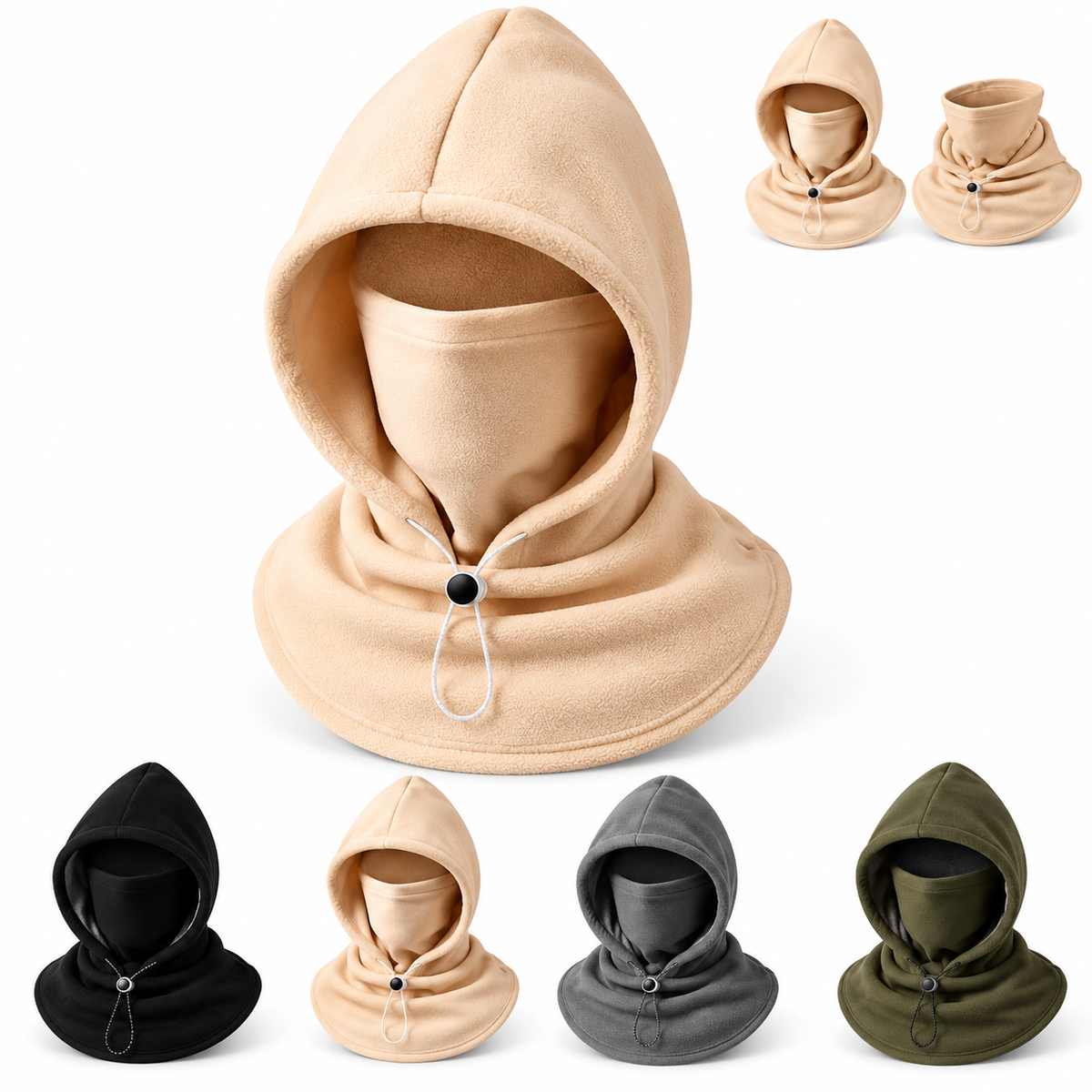 Windproof Fleece Hooded Balaclava