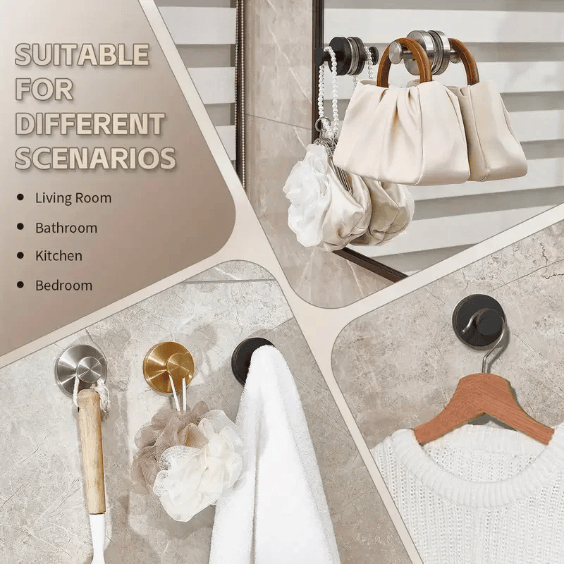 Premium Vacuum Suction Hooks - 4pcs