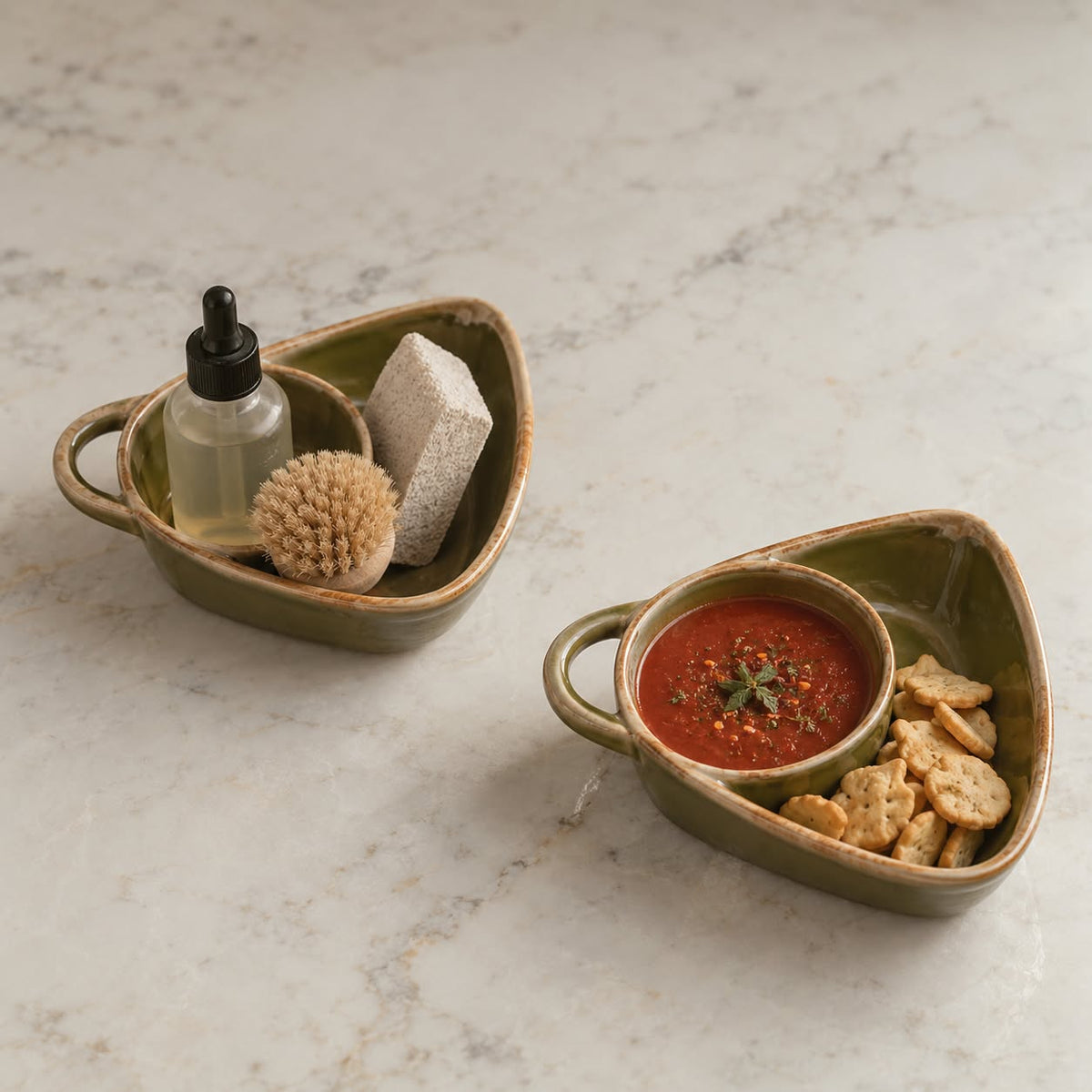 Soup  Bowl With Bread Holder