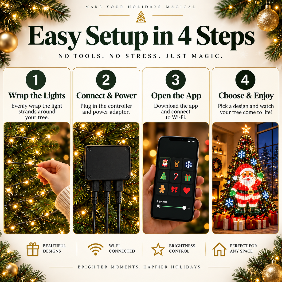 Maxxover™ Christmas Tree LED Lights