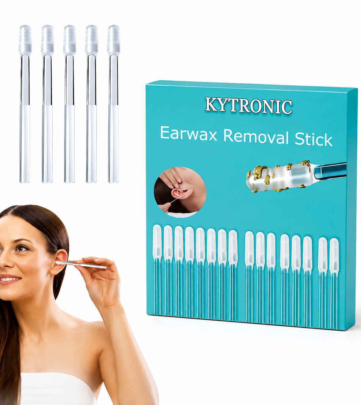 REUSABLE EAR WAX CLEANER STICK 24PCS/BOX
